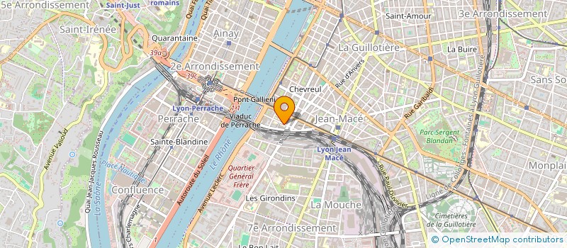 localisation de l'entreprise ALLIANCE ET TERRITOIRES  LYON