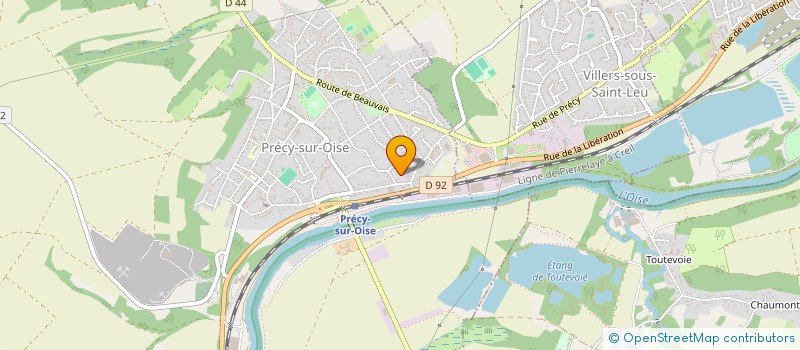 localisation de l'entreprise ALLIANCE ETANCHEITE  PRECY-SUR-OISE