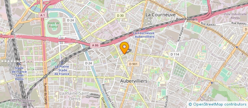 localisation de l'entreprise ALLIANCE ETS à AUBERVILLIERS