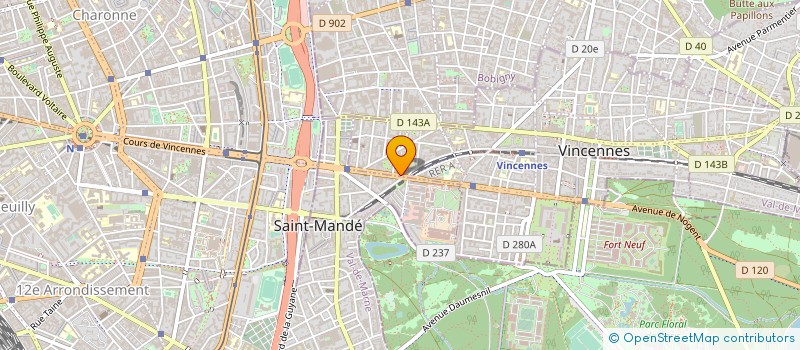 localisation de l'entreprise ALLIANCE EXPERT PARIS à VINCENNES