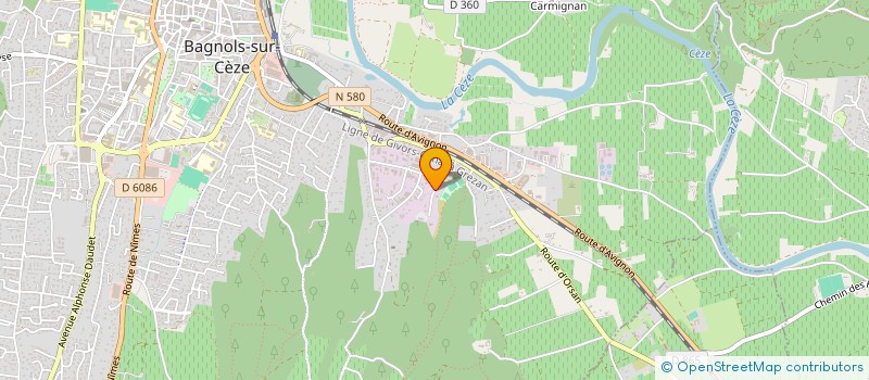 localisation de l'entreprise ALLIANCE EXPERTISE SOCIALE  BAGNOLS-SUR-CEZE