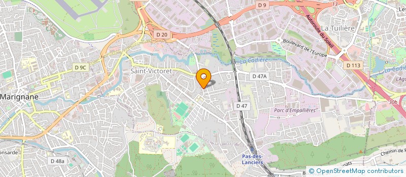 localisation de l'entreprise ALLIANCE EXPERTS 34 IMMOBILIER  SAINT-VICTORET