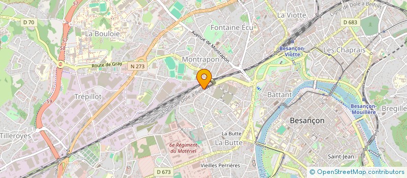 localisation de l'entreprise ALLIANCE EXPERTS NORD EST - PLURIS EXPERTISE à BESANCON
