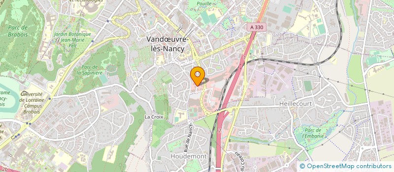 localisation de l'entreprise ALLIANCE EXPERTS NORD EST - PLURIS LCA  VANDUVRE-LES-NANCY