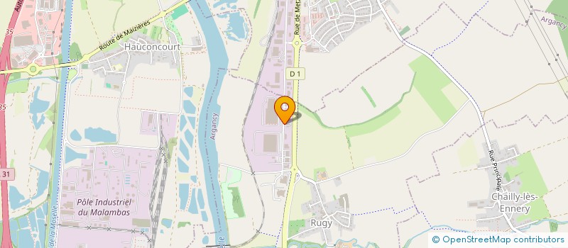 localisation de l'entreprise ALLIANCE EXPERTS NORD EST - PLURIS MOSELLE  ARGANCY