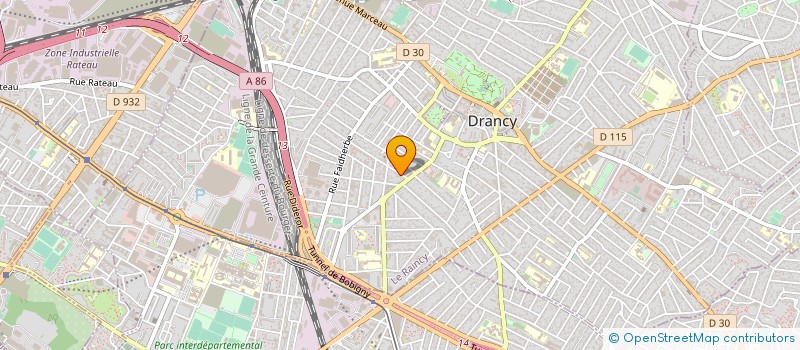 localisation de l'entreprise ALLIANCE EXPRESS à DRANCY