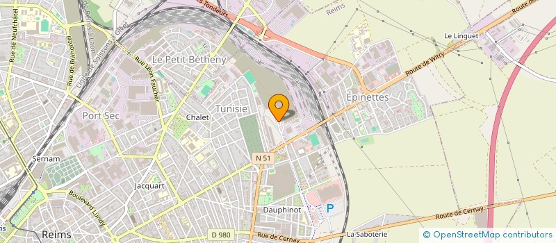 localisation de l'entreprise ALLIANCE EXPRESS à REIMS