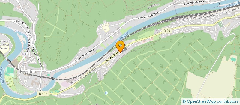 localisation de l'entreprise ALLIANCE FERMETURE SARL  LIVERDUN