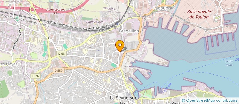 localisation de l'entreprise ALLIANCE FERMETURES  LA SEYNE-SUR-MER