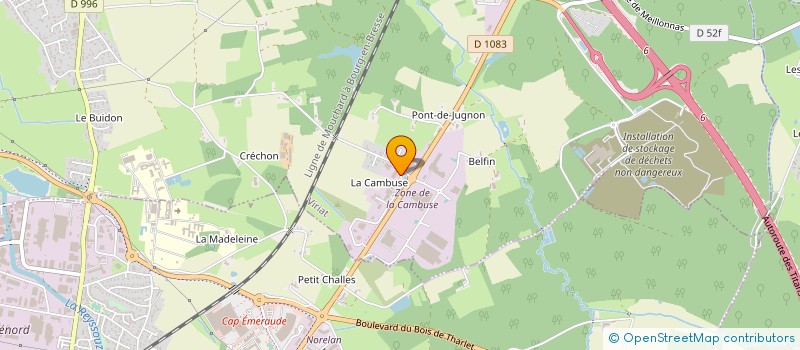 localisation de l'entreprise ALLIANCE FEU DESIGN à VIRIAT