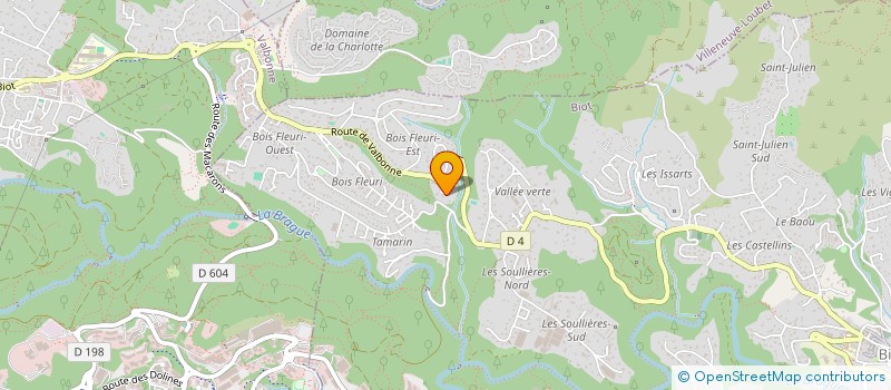 localisation de l'entreprise ALLIANCE FILTRATION  BIOT