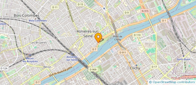 localisation de l'entreprise ALLIANCE FINANCE  ASNIERES-SUR-SEINE