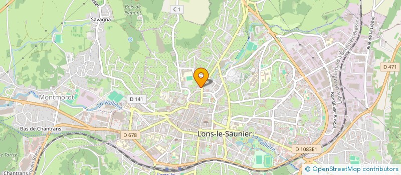 localisation de l'entreprise ALLIANCE FITNESS  LONS-LE-SAUNIER