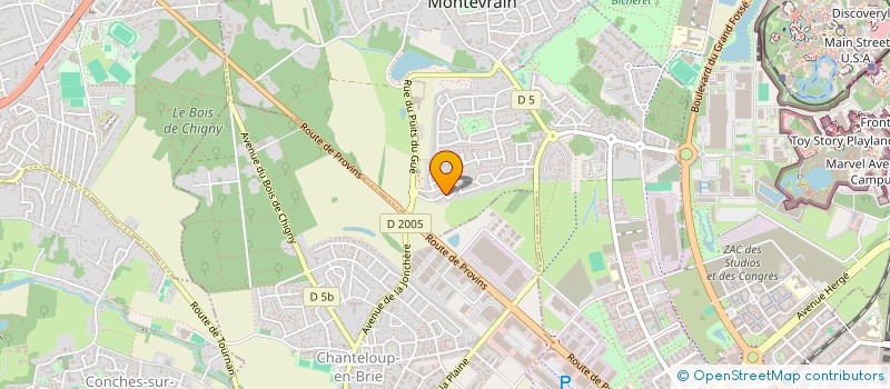 localisation de l'entreprise ALLIANCE FKN  MONTEVRAIN