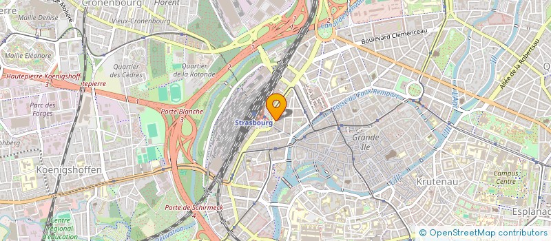 localisation de l'entreprise ALLIANCE FLORALE à STRASBOURG