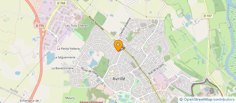 localisation de l'entreprise ALLIANCE FONCIER CONSTRUCTION  AVRILLE