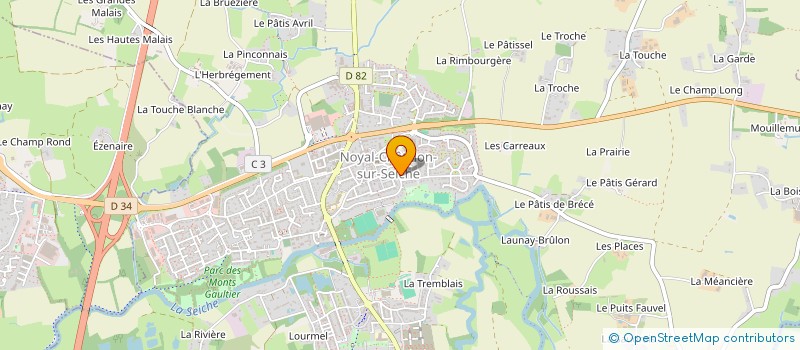 localisation de l'entreprise ALLIANCE FOOT  NOYAL-CHATILLON-SUR-SEICHE