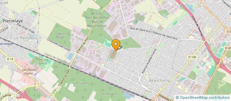 localisation de l'entreprise ALLIANCE FORMATION  BEAUCHAMP