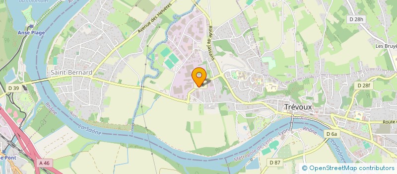 localisation de l'entreprise ALLIANCE FORQUEVAUX  TREVOUX