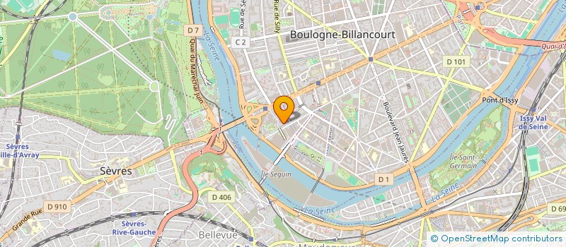 localisation de l'entreprise ALLIANCE FORUM à BOULOGNE-BILLANCOURT