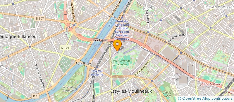 localisation de l'entreprise ALLIANCE FRANCE TOURISME - LES ENTREPRISES S ENGAGE POUR L ATTRACTIVITE TOURISTIQUE DE LA FRANCE à ISSY LES MOULINEAUX
