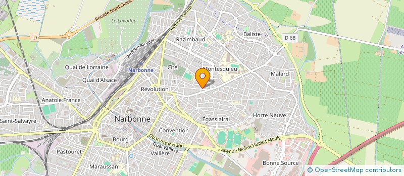 localisation de l'entreprise ALLIANCE FRANCO ANGLAISE DU LANGUEDOC  NARBONNE