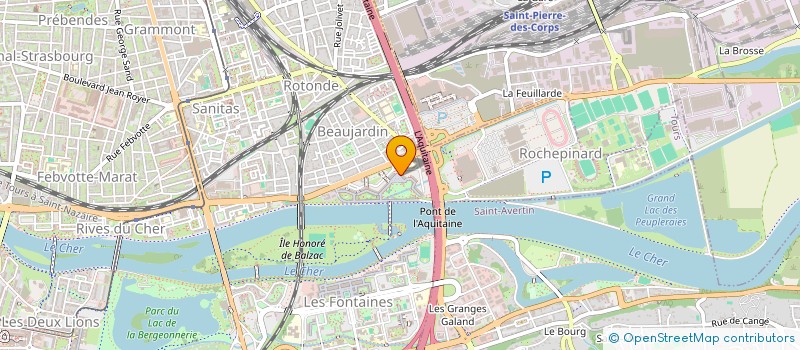 localisation de l'entreprise ALLIANCE FRANCO THAI à TOURS