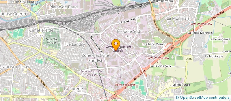 localisation de l'entreprise ALLIANCE FROID CUISINE à RENNES