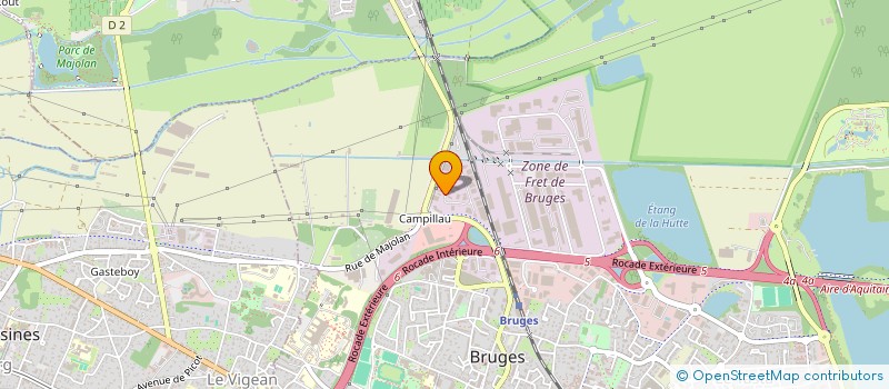 localisation de l'entreprise ALLIANCE FUNERAIRE  BRUGES