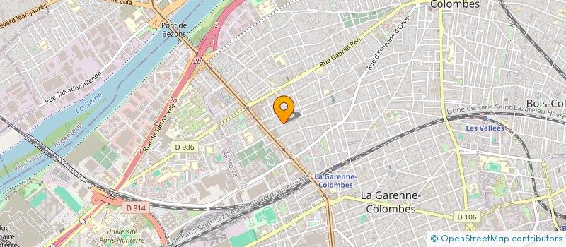 localisation de l'entreprise ALLIANCE FUNERAIRE à COLOMBES