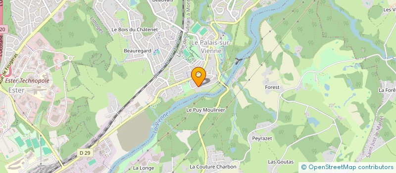 localisation de l'entreprise ALLIANCE G 3  LE PALAIS-SUR-VIENNE