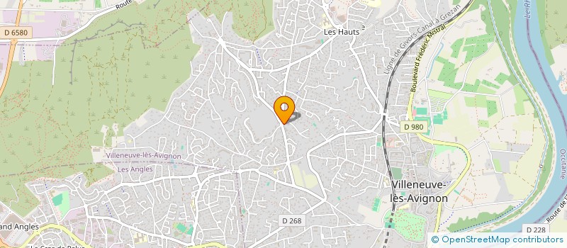 localisation de l'entreprise ALLIANCE GARDIENNAGE SECURITE  VILLENEUVE-LES-AVIGNON