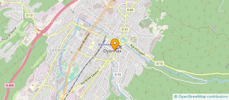 localisation de l'entreprise ALLIANCE GOLD à OYONNAX