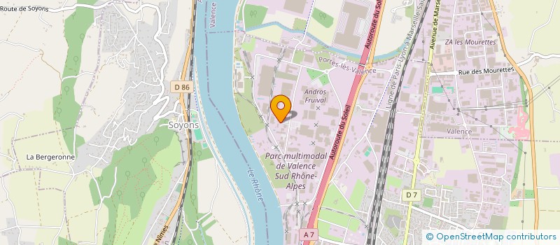 localisation de l'entreprise ALLIANCE GROUPE  PORTES-LES-VALENCE