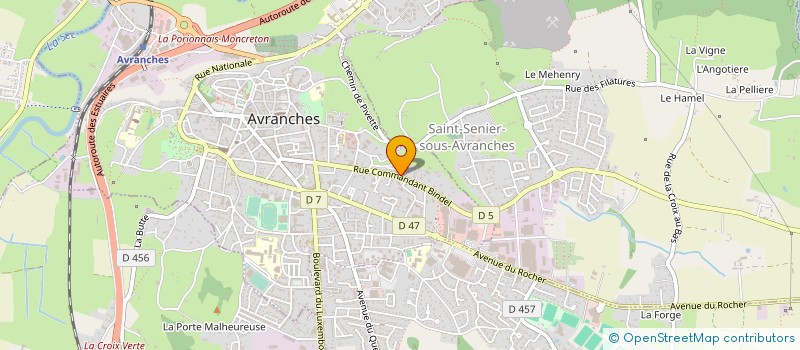 localisation de l'entreprise ALLIANCE HABITAT DE LA BAIE  AVRANCHES