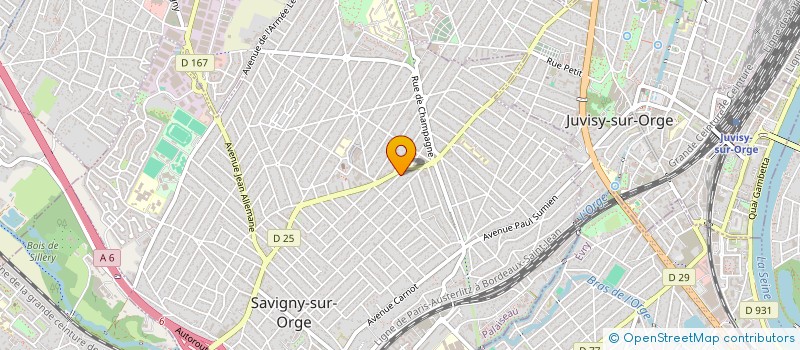 localisation de l'entreprise ALLIANCE HOTELIERE SAVIGNY à SAVIGNY-SUR-ORGE