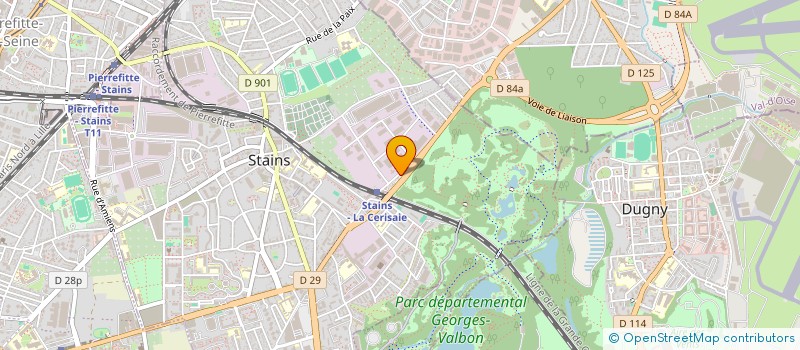 localisation de l'entreprise ALLIANCE IMMO à STAINS