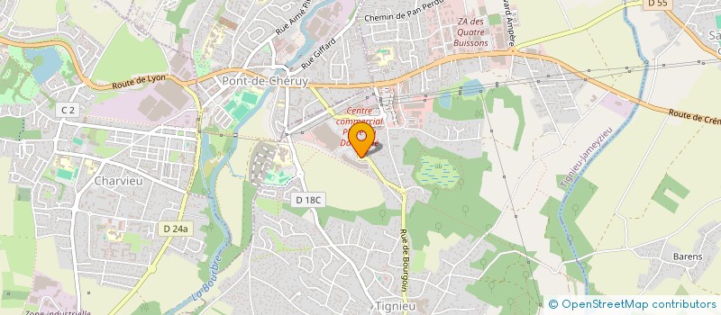 localisation de l'entreprise ALLIANCE IMMO  TIGNIEU-JAMEYZIEU