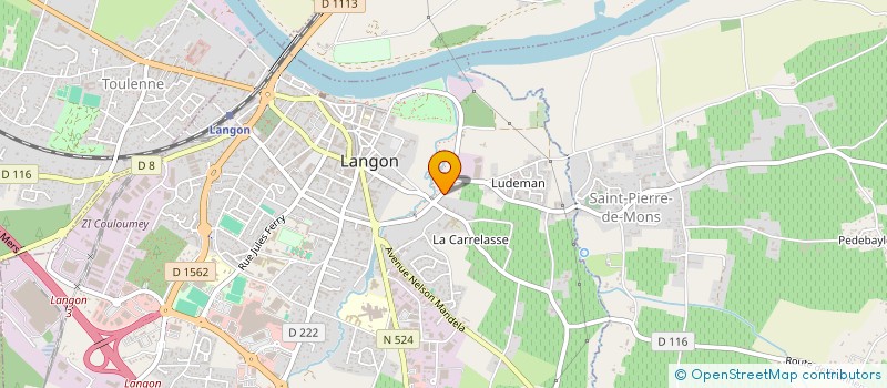 localisation de l'entreprise ALLIANCE IMMO  LANGON