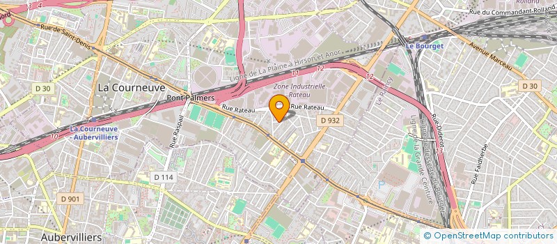 localisation de l'entreprise ALLIANCE IMMO  LA COURNEUVE