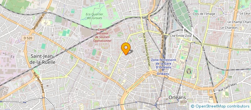localisation de l'entreprise ALLIANCE IMMOBILIER à ORLEANS
