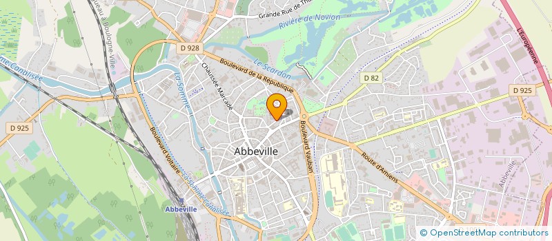 localisation de l'entreprise ALLIANCE IMMOBILIER à ABBEVILLE