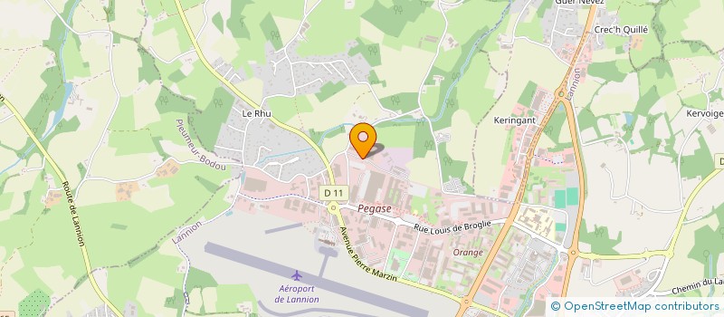 localisation de l'entreprise ALLIANCE INDUST METALLURGIQUE BRETAGNE  LANNION