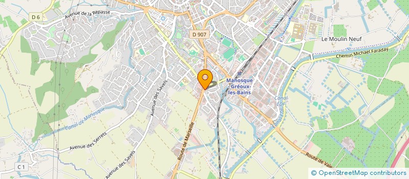 localisation de l'entreprise ALLIANCE INDUSTRIE  MANOSQUE