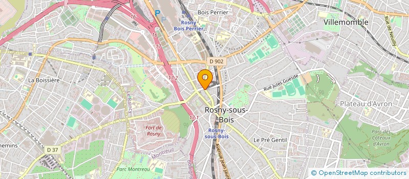 localisation de l'entreprise ALLIANCE INDUSTRIE FRANCE à ROSNY-SOUS-BOIS