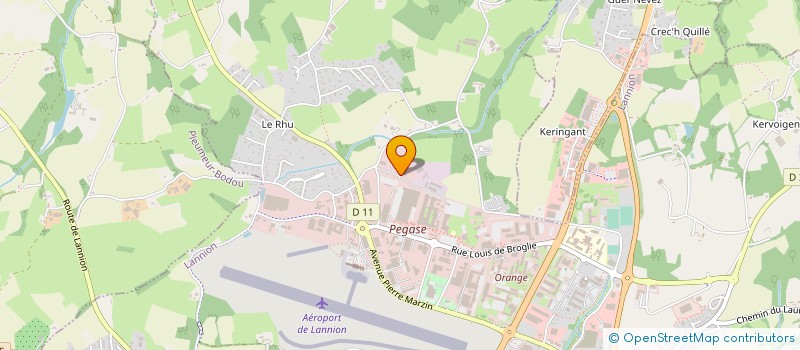 localisation de l'entreprise ALLIANCE INDUSTRIELLE METALLURGIQUE D'INTEGRATION  LANNION