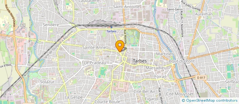 localisation de l'entreprise ALLIANCE INFIRMIERE  TARBES