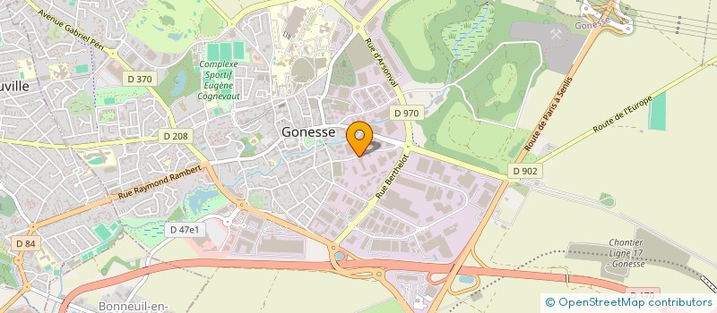 localisation de l'entreprise ALLIANCE INFO à GONESSE