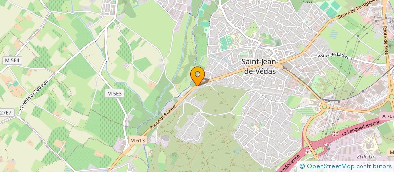 localisation de l'entreprise ALLIANCE JS MONTPELLIERAINE à SAINT-JEAN-DE-VEDAS