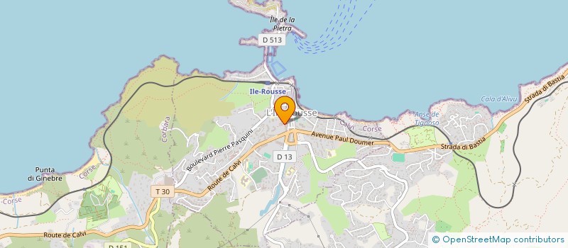 localisation de l'entreprise ALLIANCE JUDO CORSE à L'ILE-ROUSSE